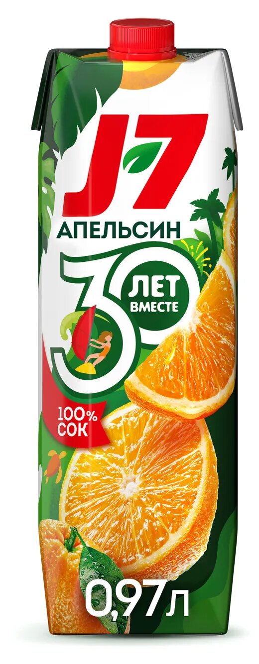 Сок апельсиновый J7 с мякотью